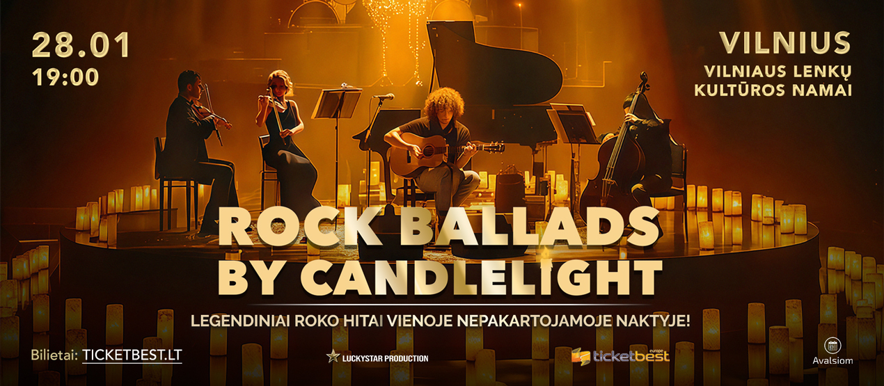 ROCK BALLADS BY CANDLELIGHT IN VILNIUS